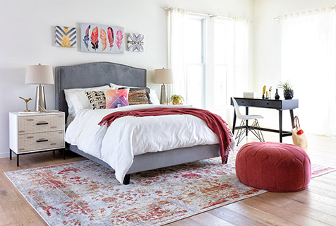 upholstered platform bed headboard