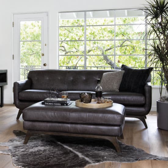 leather sofa