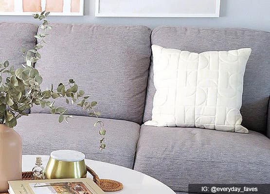 grey sofa