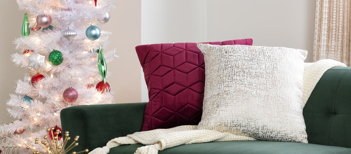 modern christmas pillows