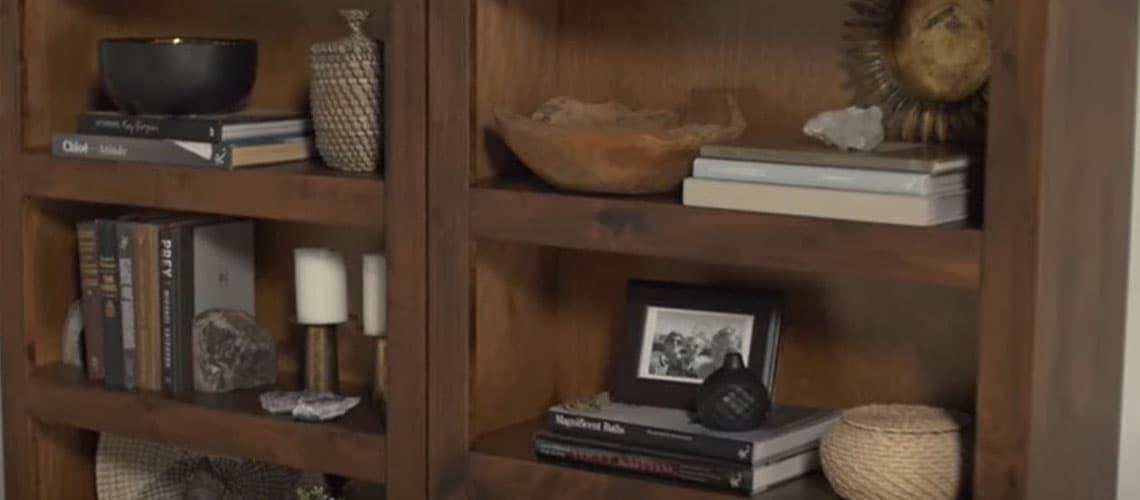 bookshelf decorating video