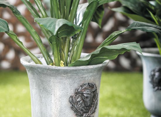 fall planters silver