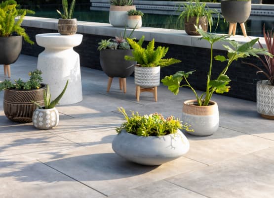 modern backyard ideas concrete