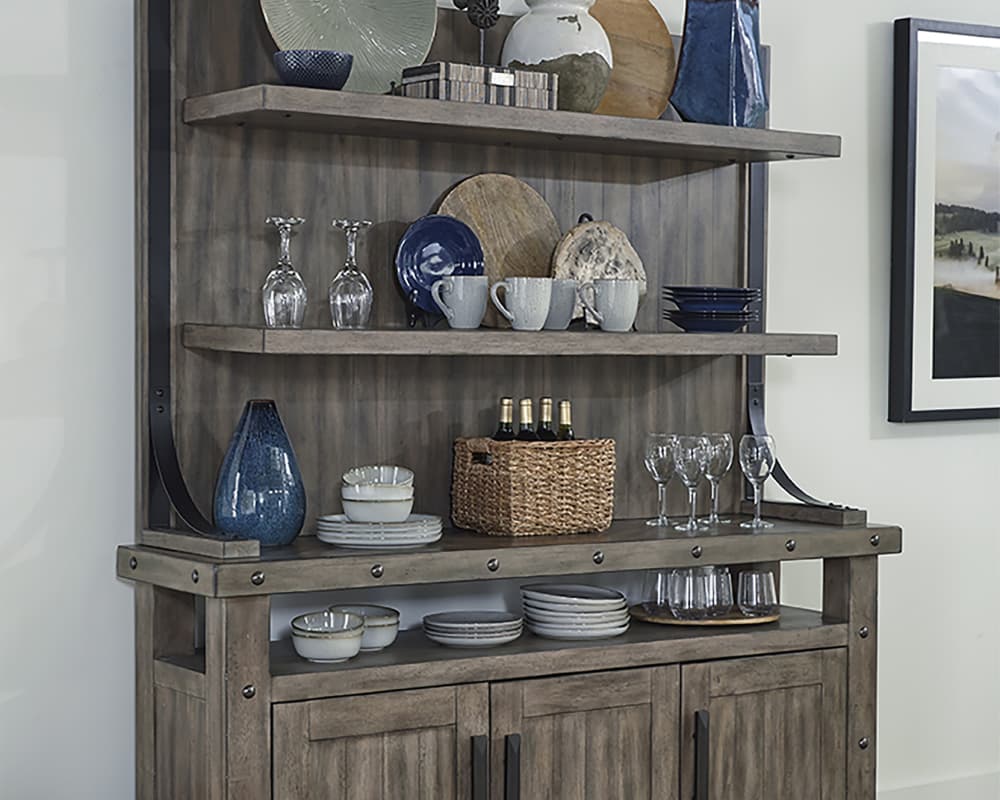 Dining Room Storage Idea: Bakers Rack Storage