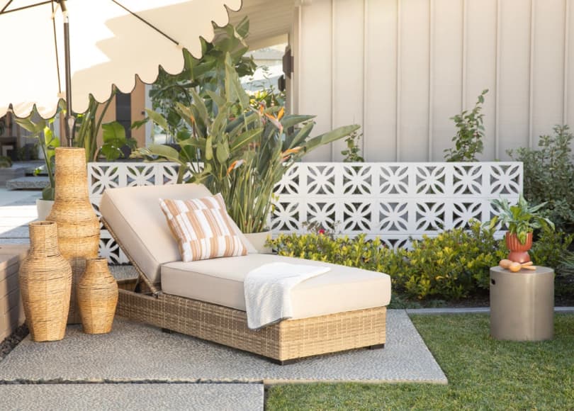 capri outdoor chaise lounge