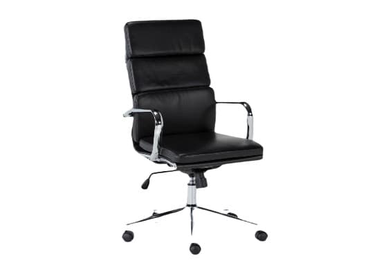 best high back chair black moby