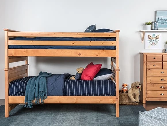 Country/Rustic Kids Bedroom with Summit bed